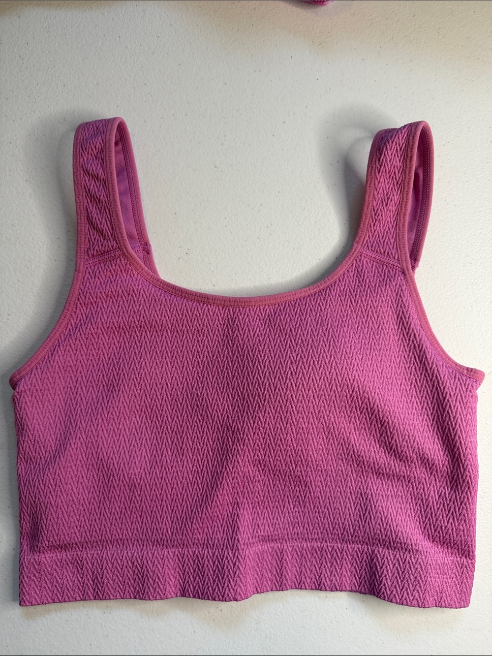 Jockey Pink Textured Tank Bralette